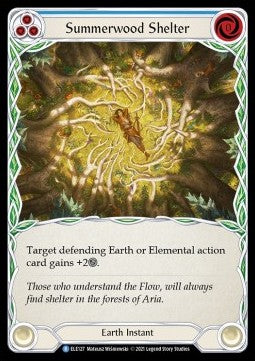 Summerwood Shelter (Blue) (Normal) - Tales of Aria - First (Rare) [ELE-F-ELE127]