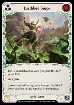 Earthlore Surge (Red) (Normal) - Tales of Aria - First (Common) [ELE-F-ELE137]