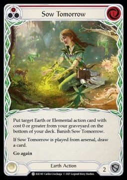 Sow Tomorrow (Red) (Normal) - Tales of Aria - First (Common) [ELE-F-ELE140]