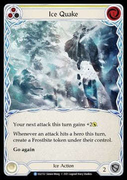 Ice Quake (Yellow) (Rainbow Foil) - Tales of Aria - First (Rare) [ELE-F-ELE152]