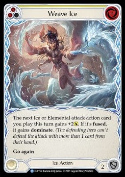 Weave Ice (Yellow) (Normal) - Tales of Aria - First (Rare) [ELE-F-ELE155]