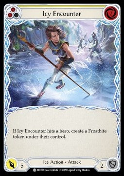 Icy Encounter (Yellow) (Normal) - Tales of Aria - First (Common) [ELE-F-ELE158]