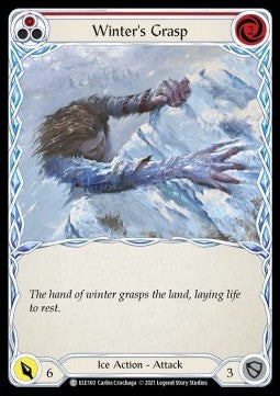 Winter's Grasp (Red) (Rainbow Foil) - Tales of Aria - First (Common) [ELE-F-ELE160]