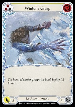Winter's Grasp (Yellow) (Rainbow Foil) - Tales of Aria - First (Common) [ELE-F-ELE161]