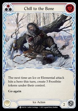 Chill to the Bone (Red) (Normal) - Tales of Aria - First (Common) [ELE-F-ELE163]