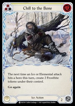 Chill to the Bone (Yellow) (Normal) - Tales of Aria - First (Common) [ELE-F-ELE164]