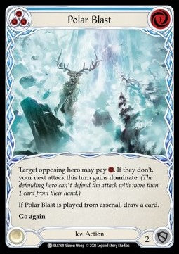 Polar Blast (Blue) (Rainbow Foil) - Tales of Aria - First (Common) [ELE-F-ELE168]