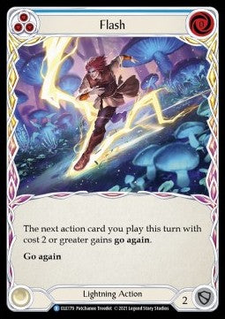 Flash (Blue) (Rainbow Foil) - Tales of Aria - First (Rare) [ELE-F-ELE179]