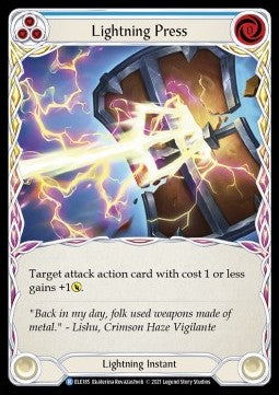 Lightning Press (Blue) (Normal) - Tales of Aria - First (Rare) [ELE-F-ELE185]