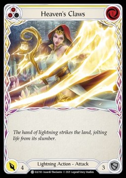 Heaven's Claws (Yellow) (Normal) - Tales of Aria - First (Common) [ELE-F-ELE193]