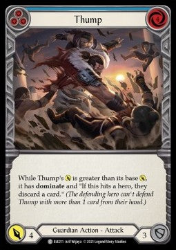 Thump (Blue) (Rainbow Foil) - Tales of Aria - First (Common) [ELE-F-ELE211]