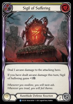 Sigil of Suffering (Yellow) (Normal) - Tales of Aria - First (Rare) [ELE-F-ELE228]
