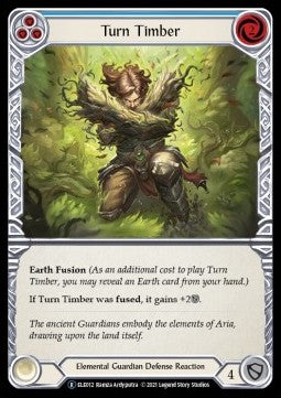Turn Timber (Blue) (Normal) - Tales of Aria - Unlimited (Rare) [ELE-U-ELE012]