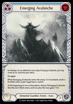 Emerging Avalanche (Blue) (Rainbow Foil) - Tales of Aria - Unlimited (Common) [ELE-U-ELE027]