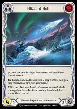 Blizzard Bolt (Red) (Normal) - Tales of Aria - Unlimited (Common) [ELE-U-ELE044]