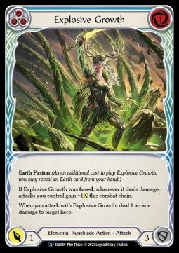 Explosive Growth (Blue) (Normal) - Tales of Aria - Unlimited (Rare) [ELE-U-ELE069]