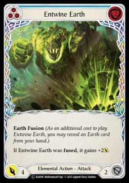 Entwine Earth (Blue) (Rainbow Foil) - Tales of Aria - Unlimited (Common) [ELE-U-ELE096]