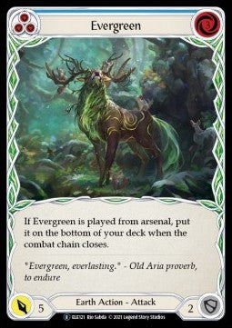 Evergreen (Blue) (Normal) - Tales of Aria - Unlimited (Rare) [ELE-U-ELE121]