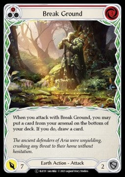 Break Ground (Red) (Rainbow Foil) - Tales of Aria - Unlimited (Common) [ELE-U-ELE131]