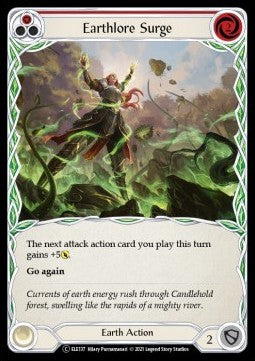 Earthlore Surge (Red) (Normal) - Tales of Aria - Unlimited (Common) [ELE-U-ELE137]