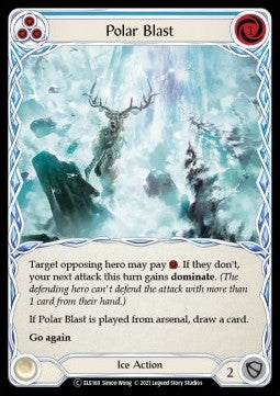 Polar Blast (Blue) (Rainbow Foil) - Tales of Aria - Unlimited (Common) [ELE-U-ELE168]