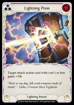 Lightning Press (Red) (Normal) - Tales of Aria - Unlimited (Rare) [ELE-U-ELE183]