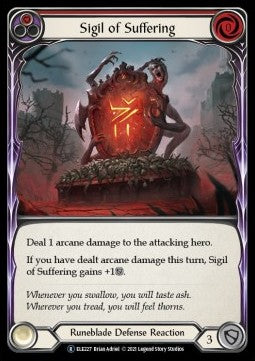 Sigil of Suffering (Red) (Normal) - Tales of Aria - Unlimited (Rare) [ELE-U-ELE227]