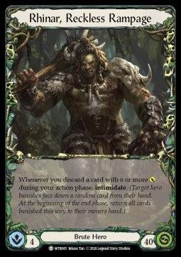 Rhinar, Reckless Rampage // Harmonized Kodachi (Normal) - Welcome to Rathe - Unlimited (Token) [WTR-U-001/078]