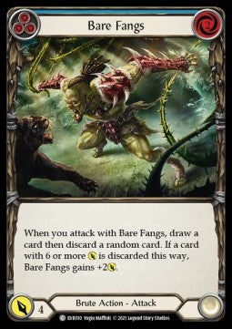 Bare Fangs (Blue) (Rainbow Foil) - Everfest - First (Common) [EVR-F-010]