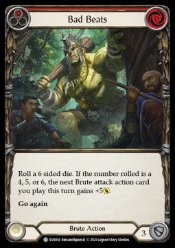 Bad Beats (Red) (Rainbow Foil) - Everfest - First (Common) [EVR-F-014]