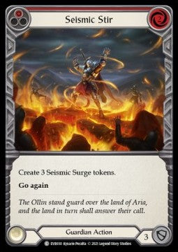 Seismic Stir (Red) (Rainbow Foil) - Everfest - First (Common) [EVR-F-030]