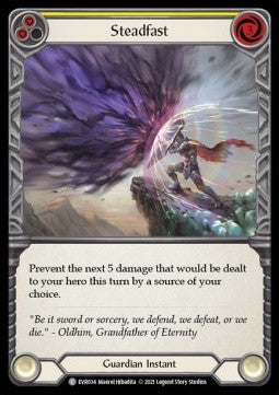 Steadfast (Yellow) (Rainbow Foil) - Everfest - First (Common) [EVR-F-034]