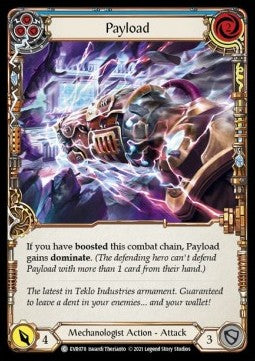 Payload (Blue) (Rainbow Foil) - Everfest - First (Common) [EVR-F-078]