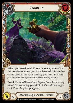 Zoom In (Red) (Rainbow Foil) - Everfest - First (Common) [EVR-F-079]