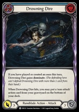 Drowning Dire (Blue) (Rainbow Foil) - Everfest - First (Common) [EVR-F-112]