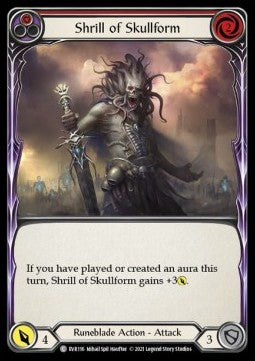Shrill of Skullform (Red) (Regular) - Everfest - First (Common) [EVR-F-116]
