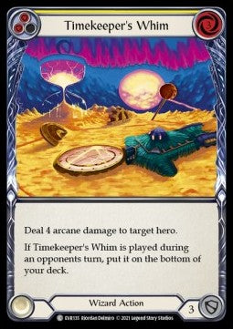 Timekeeper's Whim (Yellow) (Rainbow Foil) - Everfest - First (Common) [EVR-F-135]