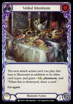 Veiled Intentions (Red) (Rainbow Foil) - Everfest - First (Common) [EVR-F-150]