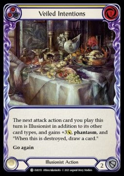 Veiled Intentions (Yellow) (Rainbow Foil) - Everfest - First (Common) [EVR-F-151]
