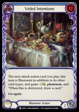 Veiled Intentions (Blue) (Rainbow Foil) - Everfest - First (Common) [EVR-F-152]