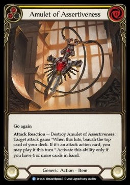 Amulet of Assertiveness (Cold Foil)
