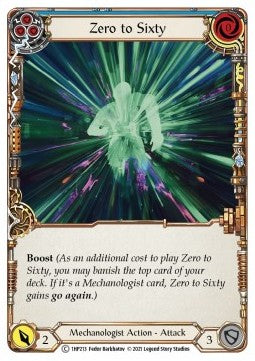 Zero to Sixty (Blue) (Regular) - History Pack 1 (Common) [1HP-213]