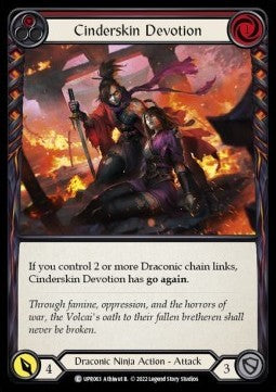 Cinderskin Devotion (Red) (Regular) - Uprising (Common) [UPR-063]