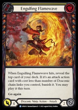 Engulfing Flamewave (Yellow) (Rainbow Foil) - Uprising (Rare) [UPR-052]