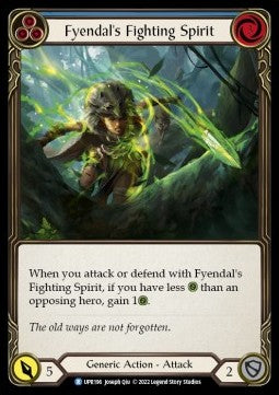 Fyendal's Fighting Spirit (Blue) (Regular) - Uprising (Rare) [UPR-196]