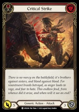Critical Strike (Red) (Rainbow Foil) - Uprising (Common) [UPR-206]