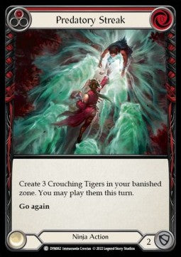 Predatory Streak (Red) (Regular) - Dynasty (Common) [DYN-062]