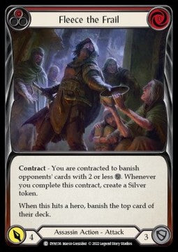 Fleece the Frail (Red) (Regular) - Dynasty (Common) [DYN-136]