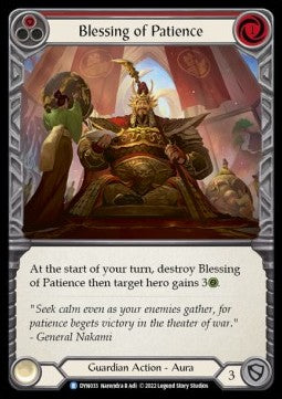 Blessing of Patience (Red) (Regular) - Dynasty (Rare) [DYN-033]