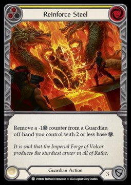 Reinforce Steel (Yellow) (Regular) - Dynasty (Common) [DYN-040]